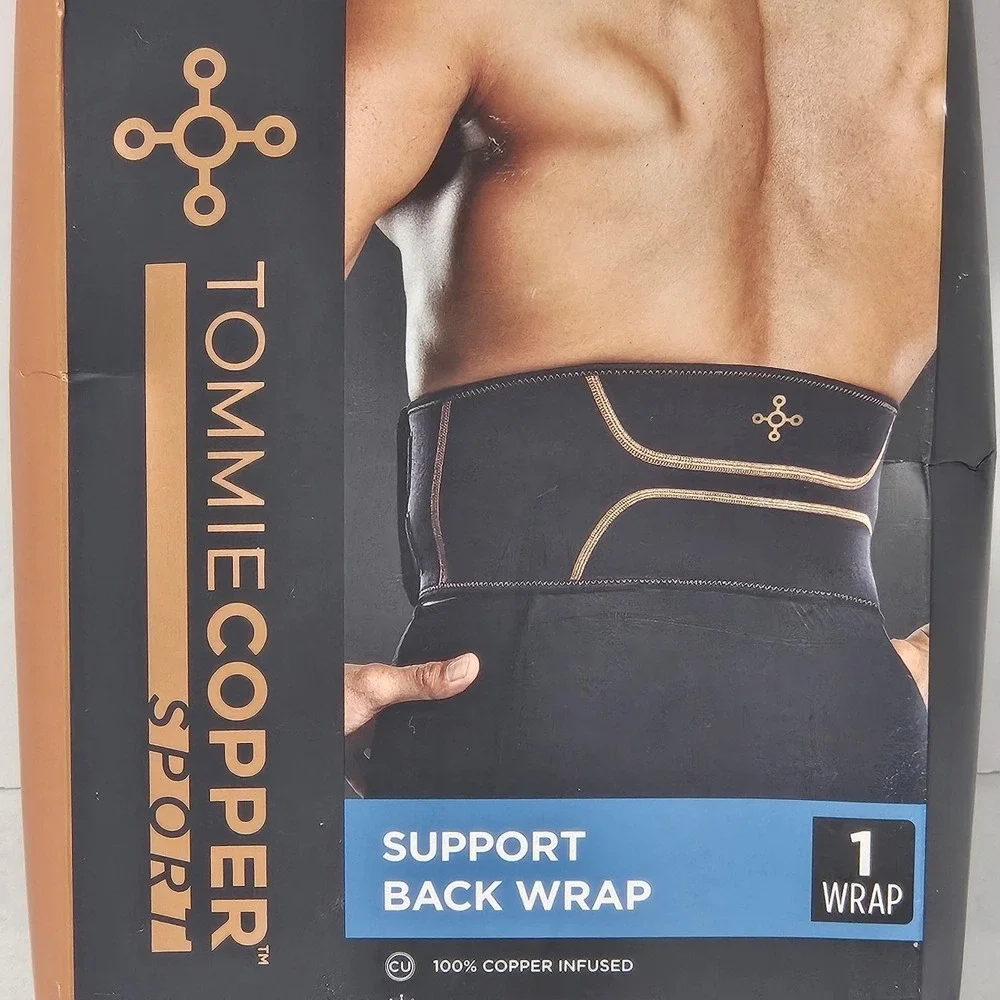 Tommie Copper Sport Support Back Wrap Small‎ Medium Copper Infused Anti Odor